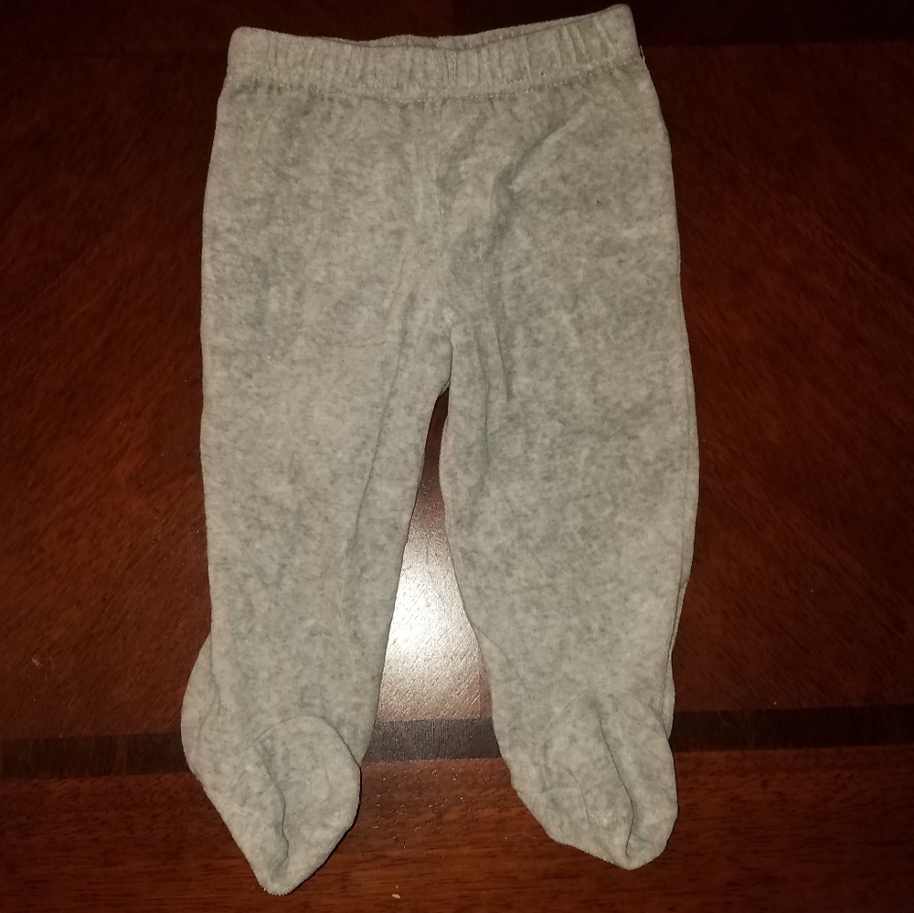 Boys gray footsie pants